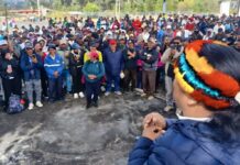 Vicepresidenta de la Conaie culpó a presuntos infiltrados de las protestas violentas en el paro