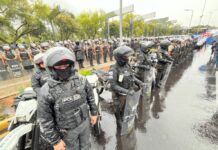 Quito bajo fuerte despliegue policial en plena crisis por el paro en Ecuador