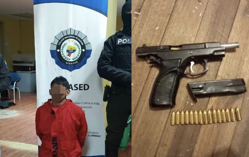 Alias “Marciano” fue detenido en Cuenca: tenía pistola lista para disparar